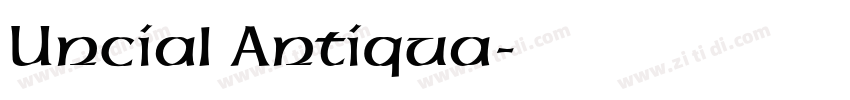 Uncial Antiqua字体转换